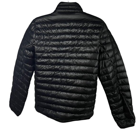 Adidas Varilite Mens Black Duck Down Puffer Zip Up Jacket Medium Pockets Unisex - Picture 3 of 13